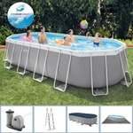 INTEX 26798, INTEX 26798GN - Prism Frame Oval Pool (610x305x122cm)
