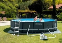 INTEX 26330GS, INTEX 26330GS Ultra XTR FramePool-Set inkl Sandfilter RCD Pumpe,