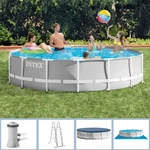 INTEX 26720GN, INTEX 26720GN PrismFramePool-Set inkl.Pumpe, Leiter und Planen