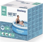 Bestway&reg; Fast SetTM Aufstellpool ohne Pumpe &Oslash; 183 x 51 cm, blau, rund - Blau