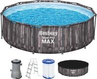 Bestway&reg; Steel Pro MAX&trade; Auftstellpool-Komplett-Set mit Filterpumpe &Oslash; 427 x...