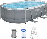 Bestway 56620, Bestway Steel Pro MAX Frame Pool Set mit Filterpumpe 427 x 250 x 100