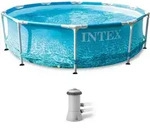 INTEX 28208GN - Frame Pool - Beachside (305x76cm) inkl. Filterpumpe Framepool
