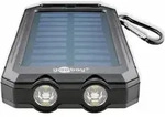 Outdoor Powerbank 8.0 mit Solar (schwarz, 8.000 mAh, 2x USB-A) - Schwarz/Blau