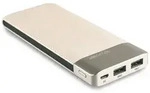 RealPower PB-8000 Fashion, 8000 mAh, Lithium Polymer (LiPo), Schwarz, Champagner -