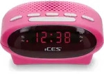 LENCO ICR-210 FM-Uhrenradio & Radiowecker. pink - Rosa