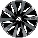 Sparco Radkappen 15 Zoll Lazio Schwarz Grau 4tlg - Schwarz/Grau