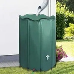 vidaXL Regenwassertank Faltbar mit Hahn 1350 L - Gr&uuml;n