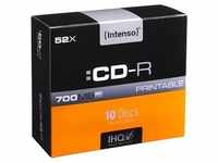 Intenso CD-R bedruckbar 700MB/80min 52x Speed - 10stk Slim Case