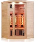 Dewello Infrarotkabine Infrarotsauna LAKEFIELD 120cm x 120cm inkl.