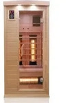 Dewello Infrarotkabine Infrarotsauna PIERSON 90cm x 90cm inkl. Vollspektrumstrahler,