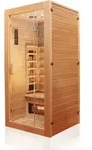Dewello Infrarotkabine Infrarotsauna MILTON 90cm x 90cm inkl. Vollspektrumstrahler,