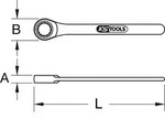 KS TOOLS Ringschl&uuml;ssel 964.1055 80mm Edelstahl 1950g