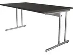 kerkmann Schreibtisch ARTLINE (B)2.000 mm anthrazit Speditionsversand - Schwarz