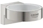 GROHE Halter Selection 41027, f&uuml;r Glas/Seifenspender, supersteel - Silber
