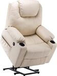MCombo Elektrisch Aufstehhilfe Fernsehsessel Relaxsessel Massage Heizung USB 7040CW