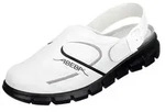 Abeba 7335 Clog wei&szlig;/ schwarz - 38 - Wei&szlig;/Schwarz - 38