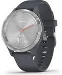 Garmin vivomove 3S grau-silber Hybrid-Smartwatch - Blau