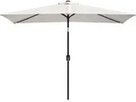 vidaXL Sonnenschirm 200x300 cm Sandwei&szlig; Rechteckig - Wei&szlig;
