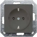 Siemens Schuko-Steckdose DELTA i-system, carbonmetallic, 1 Stk. - Silber