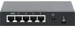 INTELLINET Switch 5x GE 4x PSE PoE+ 1x PD IEEE 802.3az - Schwarz