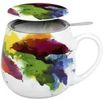 K&ouml;nitz Becher mit Sieb und Deckel 420 ml Tea for you - On Colour - FLOW /...