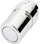 Danfoss Design-F&uuml;hlerelement RAX eingebauter F&uuml;hler, Chrom, 1 Stk. - Silber