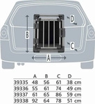 TRIXIE Transportbox, Aluminium - grafit - 48 &times; 56 &times; 61 cm - Grau