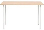 vidaXL Esstisch 120&times;60&times;73 cm Eichenbraun und Wei&szlig; - Wei&szlig;