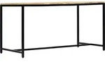 vidaXL Esstisch 140x70x75 cm Raues Mangoholz - Braun