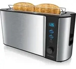 Arendo Toaster 2 Scheiben, Langschlitztoaster, Langschlitz, Edelstahl, 1000W,...