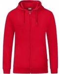 JAKO Unisex Kapuzenjacke Organic, Farbe:rot, Gr&ouml;&szlig;e:5XL - Rot - 5XL