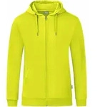JAKO Unisex Kapuzenjacke Organic, Farbe:lime, Gr&ouml;&szlig;e:M - Gelb - M