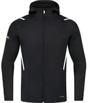Jako Challenge Freizeitjacke Mit Kapuze Herren - Schwarz Meliert / Wei&szlig; - Schwarz -