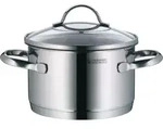 WMF Fleischtopf Provence Plus &Oslash; 16 cm mit Deckel - Silber/Transparent