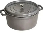 Staub Guss Cocotte, rund Graphitgrau 30 cm - Grau