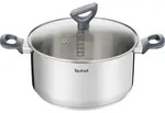 Tefal Daily Cook G7124645, 4,5 l, Rund, Edelstahl, Edelstahl, Edelstahl, Grau -
