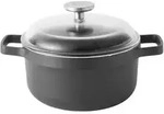 BergHOFF 2307311, 7,3 l, Rund, Schwarz, Aluminium-Guss, Schwarz, Keramik, Gas,