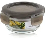 LocknLock oven glass 130ml &Oslash; 100 x 50 mm, Deckelfarbe grau LLG812G