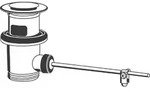 Grohe Ablaufgarnitur 1 1/4 ́ ́ komplett f&uuml;r Bidet-/Waschtischbatterie chrom -