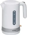Bomann WK 5012 CB, 1,8 l, 2200 W, Wei&szlig;, Edelstahl, Wasserstandsanzeige,