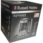 Russell Hobbs Elegance Elektrischer Wasserkocher - 2200W, 1,7 Liter, Edelstahl,