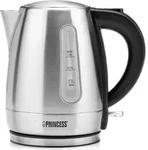 Princess 236023 Wasserkocher, 1 l, 2200 W, Schwarz, Edelstahl, Edelstahl,