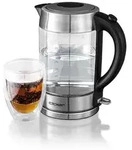 Cloer 4429 Glas-Wasserkocher 1,7 l mit LED-Beleuchtung, 360&deg;-Basis, &Uuml;berhitzungs-