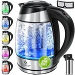 KESSER&reg; 1,8L Edelstahl Wasserkocher 2200W, Glaswasserkocher mit...