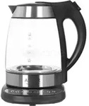 Adler AD 1247, 1,7 l, 2200 W, Haselnuss, Edelstahl, Transparent, Glas,