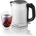 Cloer 4511, 1 l, 2200 W, Wei&szlig;, Edelstahl, Wasserstandsanzeige, &Uuml;berhitzungsschutz -