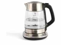 LIVOO Wasserkocher Teekocher 1,7 Liter Glas Edelstahl 2200 Watt DOD165