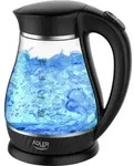 Adler AD 1274 B, 1,7 l, 2200 W, Schwarz, Transparent, Glas, Wasserstandsanzeige -