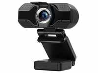Fontastic Webcam 1080P Full HD mit eingebautem Mikrofon 2K, USB-A Plug & Play,